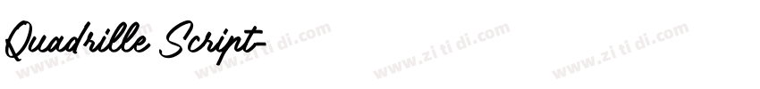 Quadrille Script字体转换